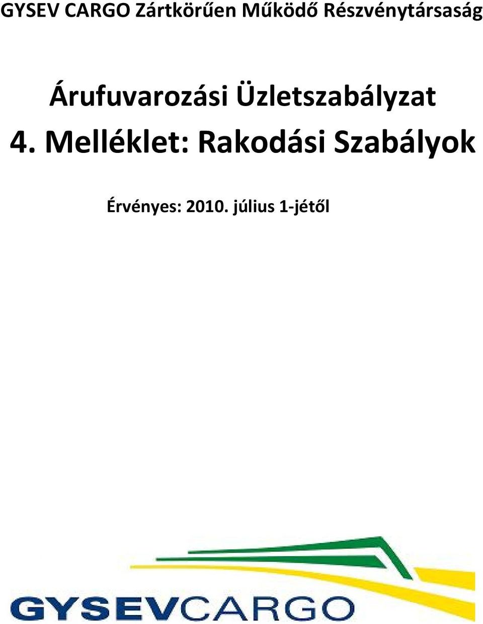 Üzletszabályzat 4.