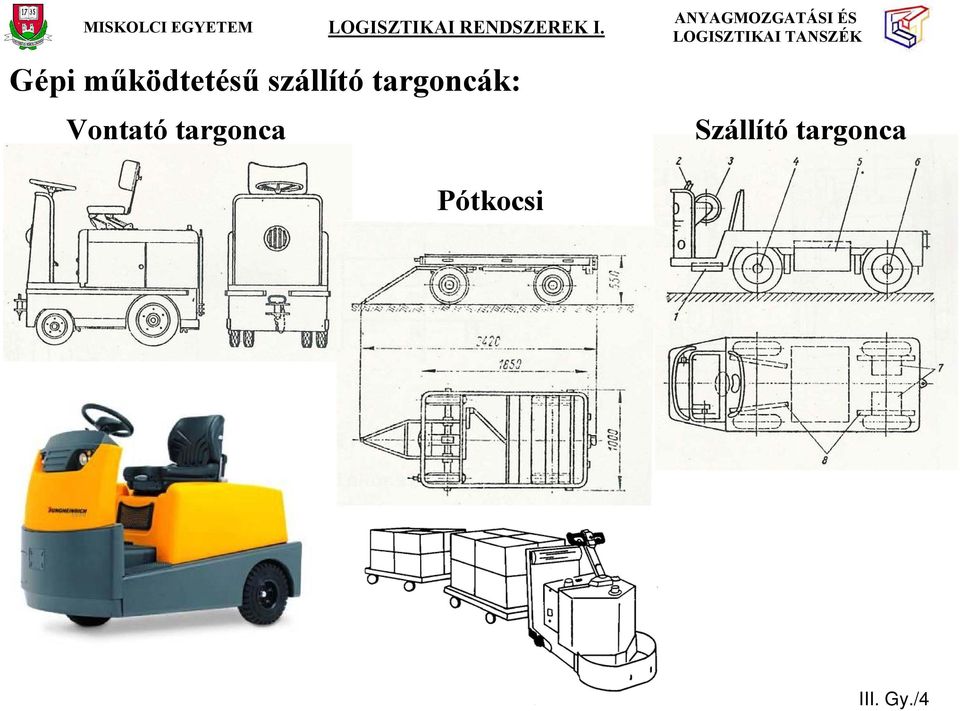 Vontató targonca