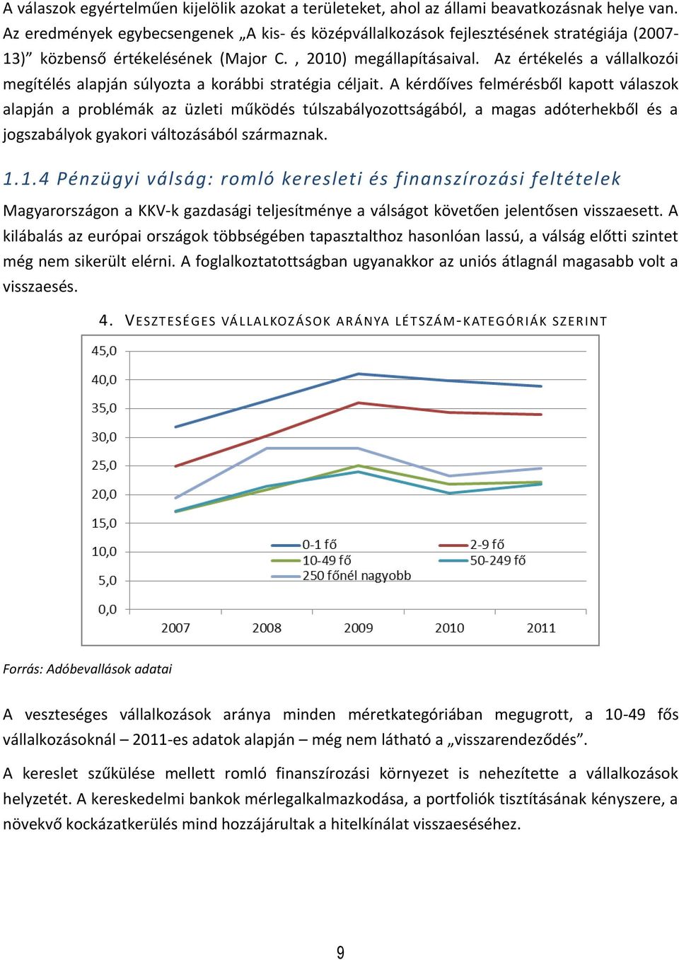 Az értékelés a vállalkozói megítélés alapján súlyozta a korábbi stratégia céljait.