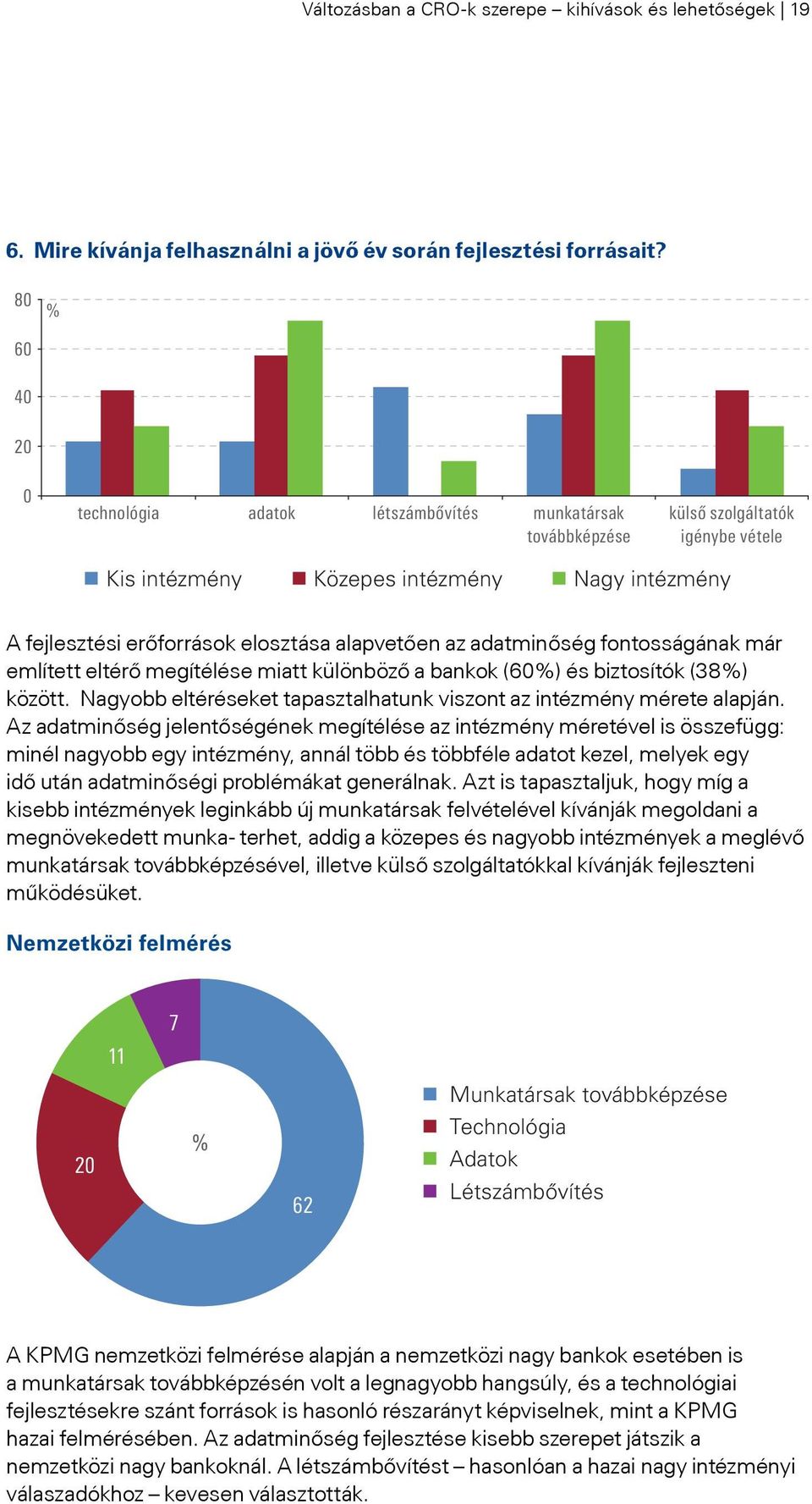 alapvetően az adatminőség fontosságának már említett eltérő megítélése miatt különböző a bankok (60%) és biztosítók (38%) között.