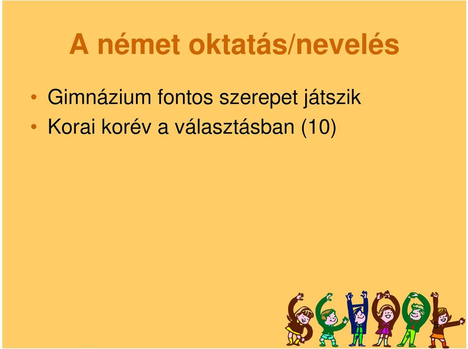 Gimnázium fontos