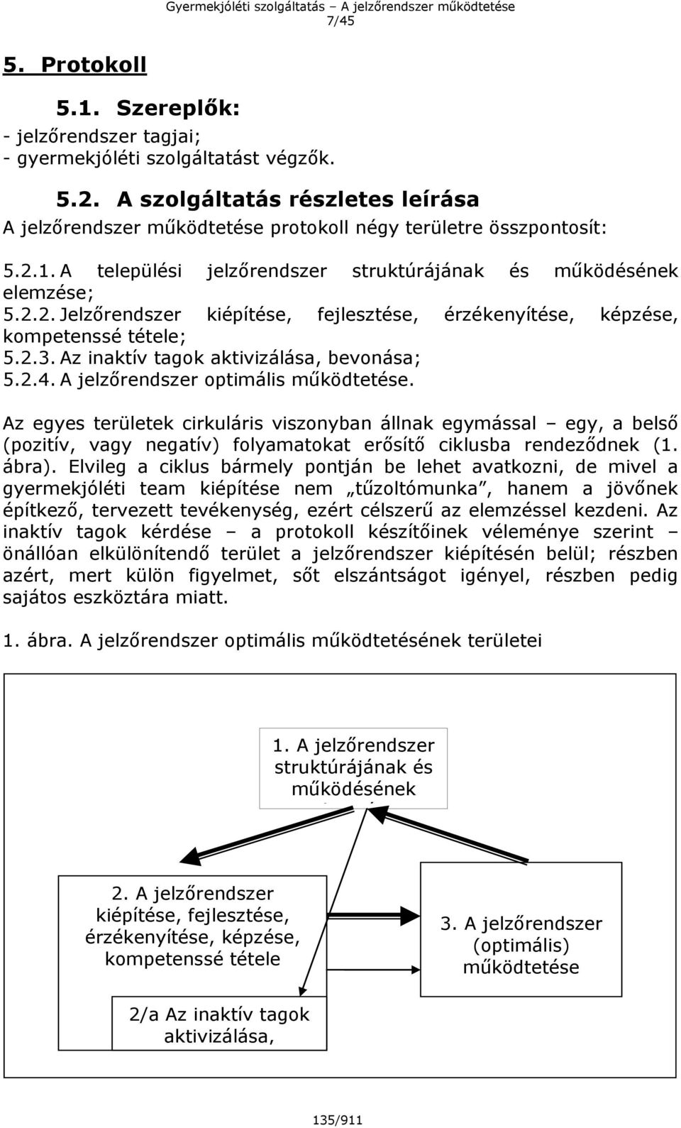 2.3. Az inaktív tagok aktivizálása, bevonása; 5.2.4. A jelzőrendszer optimális működtetése.