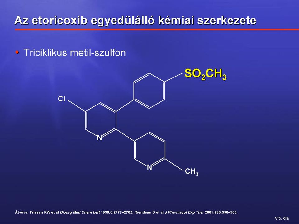 Friesen RW et al Bioorg Med Chem Lett 1998;8:2777 2782;