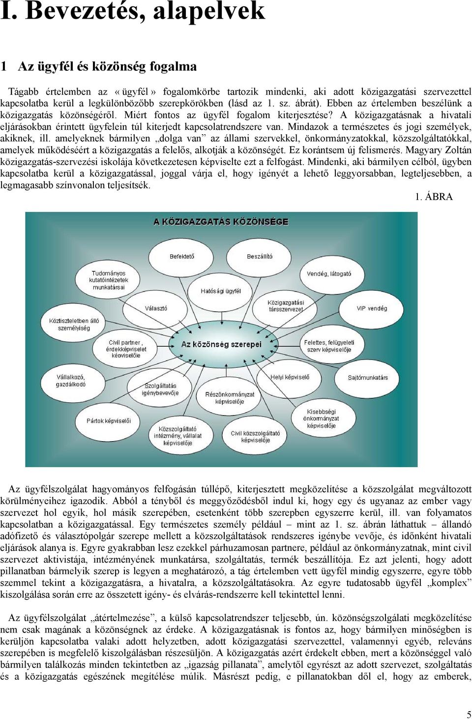 A közigazgatásnak a hivatali eljárásokban érintett ügyfelein túl kiterjedt kapcsolatrendszere van. Mindazok a természetes és jogi személyek, akiknek, ill.