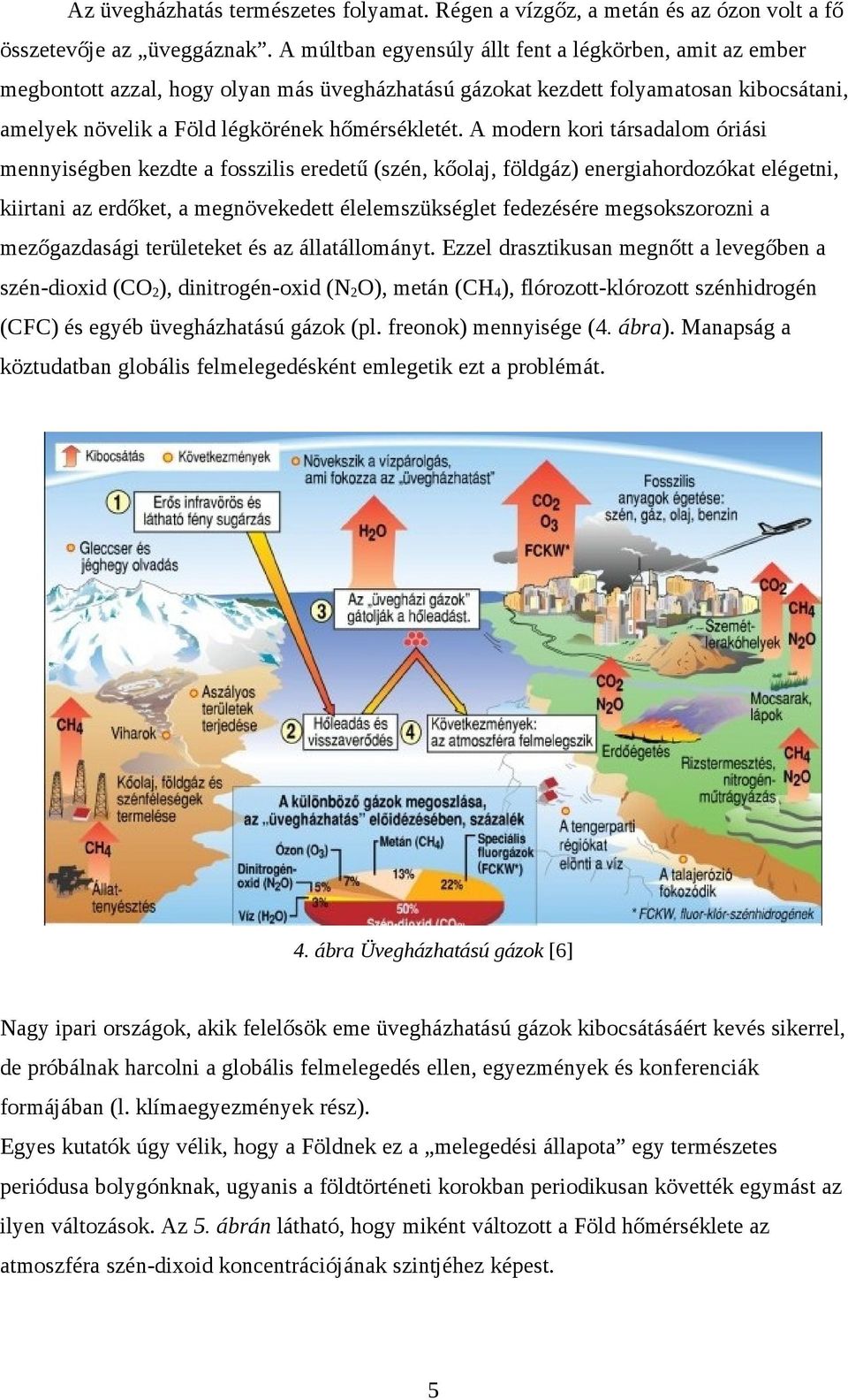 A modern kori társadalom óriási mennyiségben kezdte a fosszilis eredetű (szén, kőolaj, földgáz) energiahordozókat elégetni, kiirtani az erdőket, a megnövekedett élelemszükséglet fedezésére