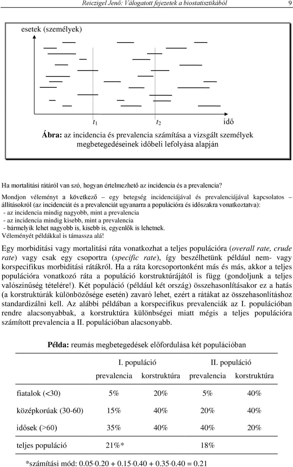 Mondjon véleményt a következő egy betegség incidenciájával és prevalenciájával kapcsolatos állításokról az incidenciát és a prevalenciát ugyanarra a populációra és időszakra vonatkoztatva: - az