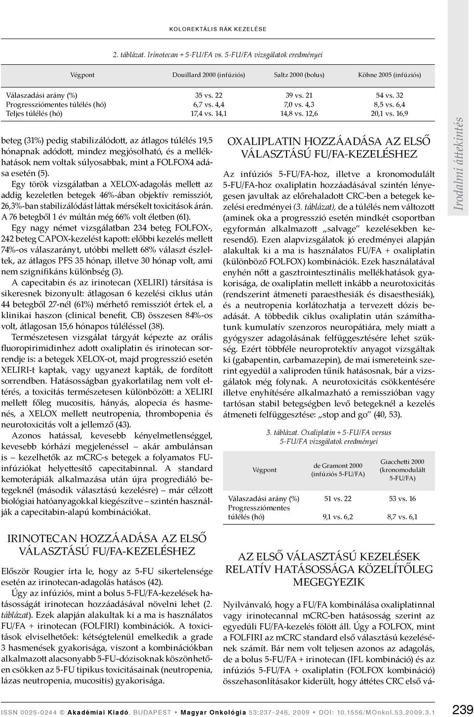 4,4 17,4 vs. 14,1 beteg (31%) pedig stabilizálódott, az átlagos túlélés 19,5 hónapnak adódott, mindez megjósolható, és a mellékhatások nem voltak súlyosabbak, mint a FOLFOX4 adása esetén (5).