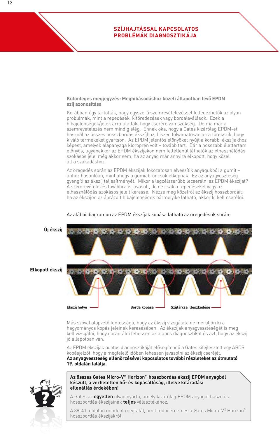 Ennek oka, hogy a Gates kizárólag EPDM-et használ az összes hosszbordás ékszíjhoz, hiszen folyamatosan arra törekszik, hogy kiváló termékeket gyártson.