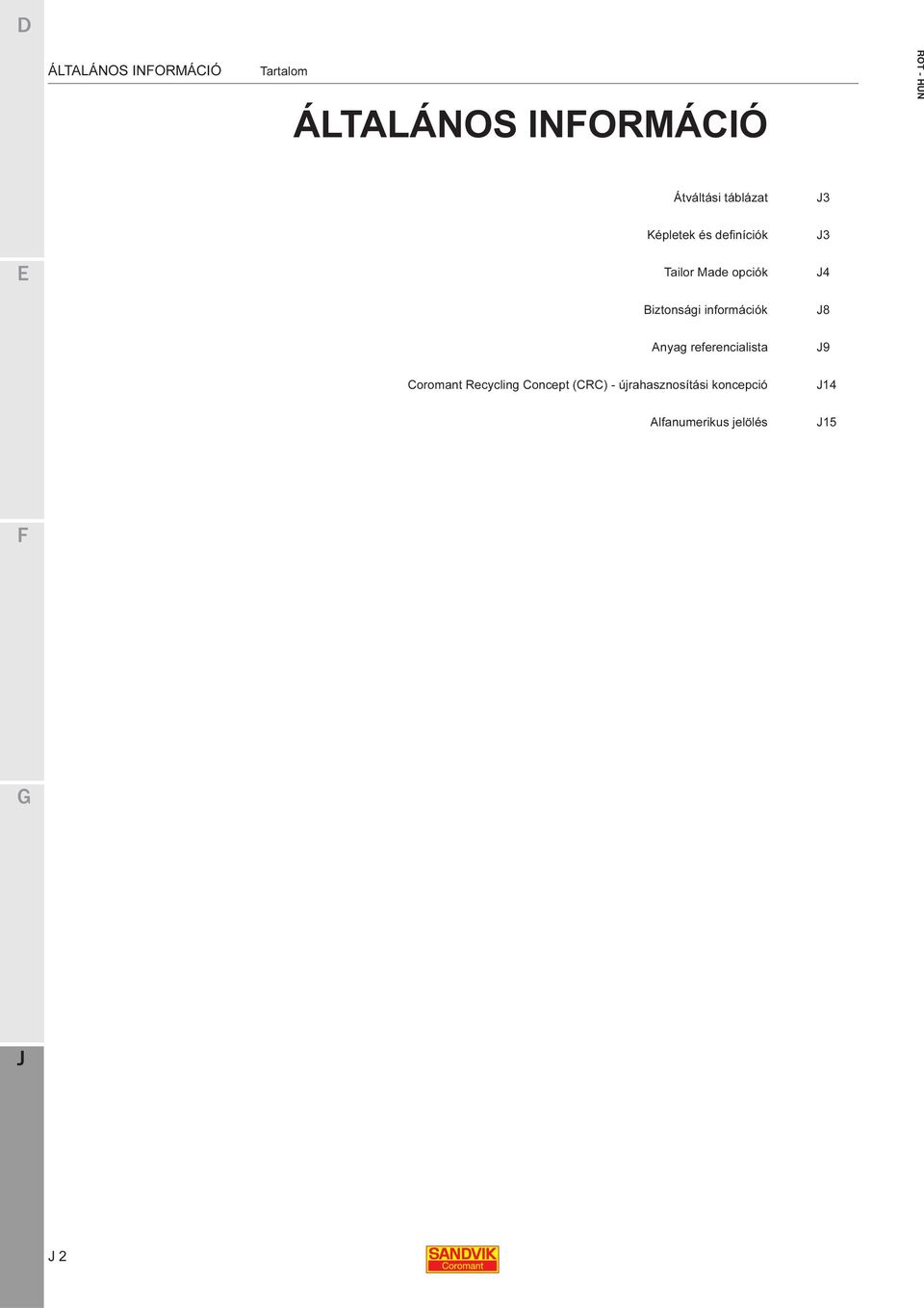 referencialista 9 Coromant Recycling Concept (CRC) -