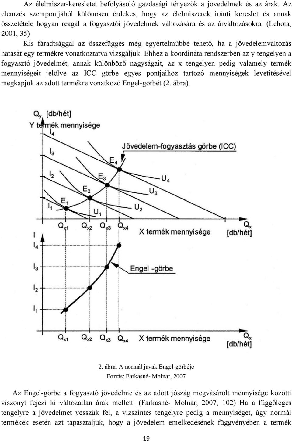 (Lehota, 2001, 35) Kis fáradtsággal az összefüggés még egyértelműbbé tehető, ha a jövedelemváltozás hatását egy termékre vonatkoztatva vizsgáljuk.