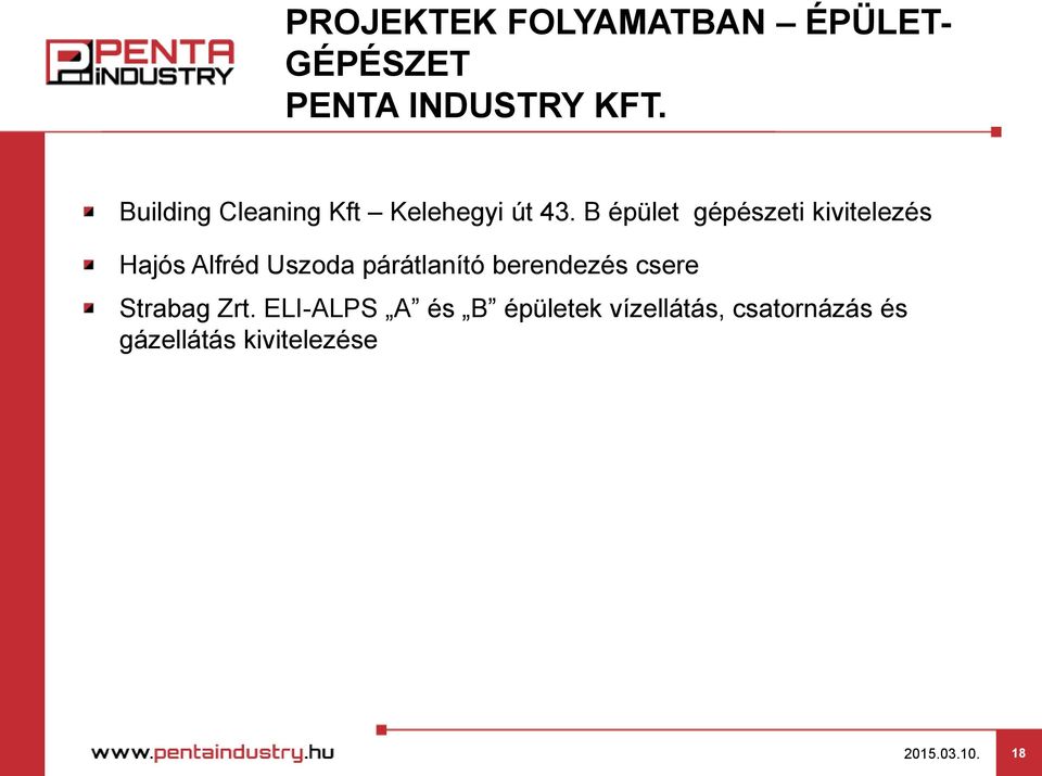 B épület gépészeti kivitelezés Hajós Alfréd Uszoda párátlanító