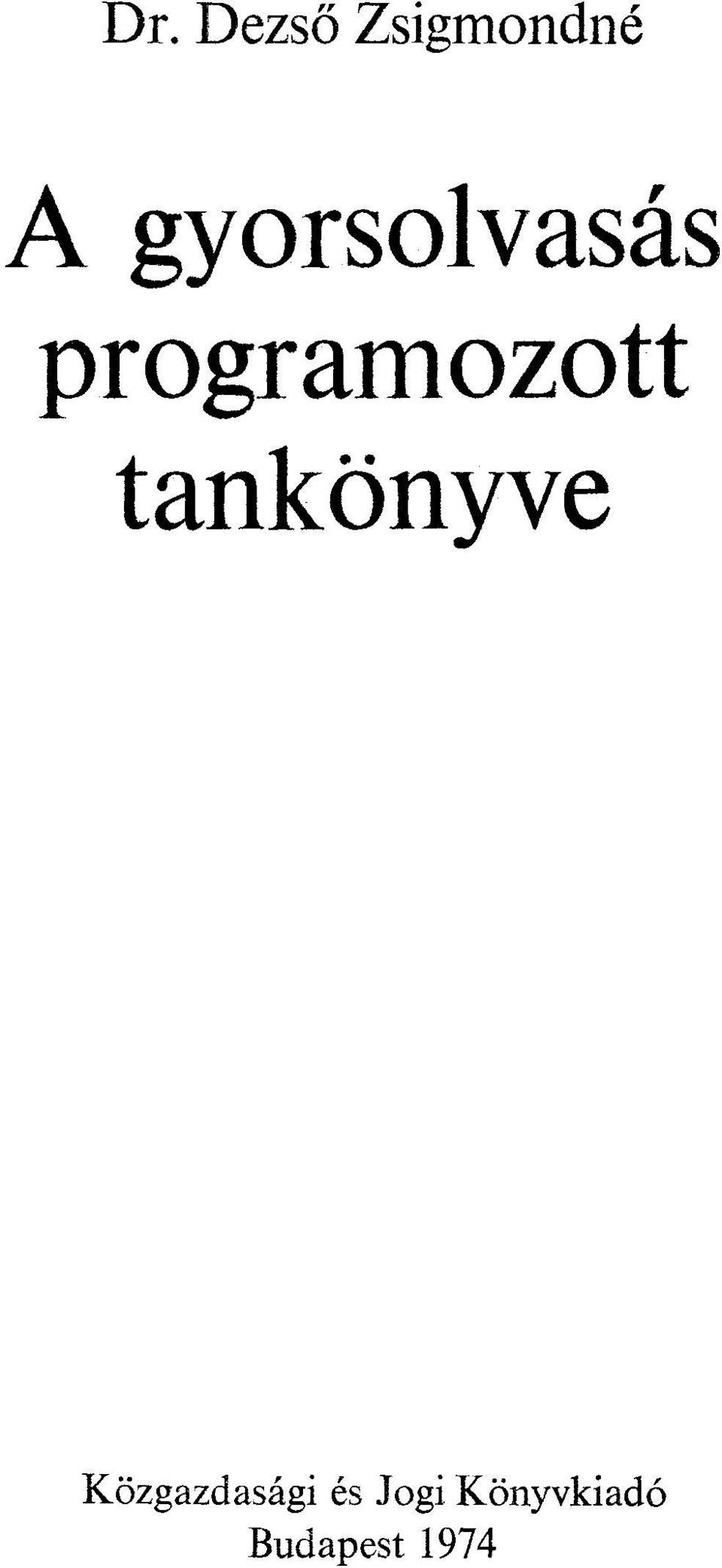 tankönyve Közgazdasági és