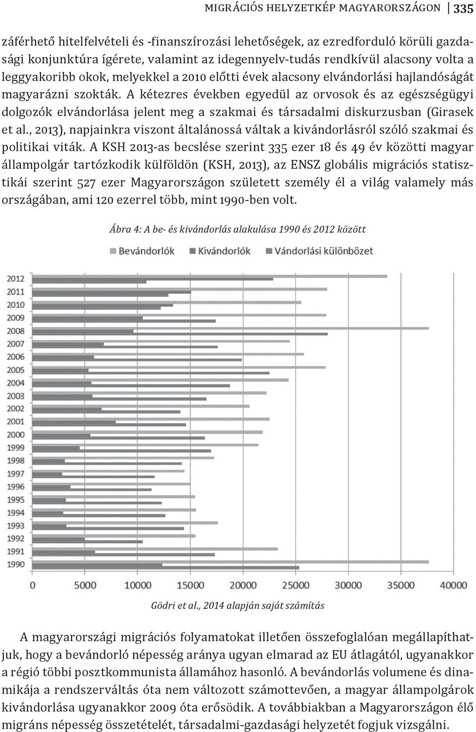 A kétezres években egyedül az orvosok és az egészségügyi dolgozók elvándorlása jelent meg a szakmai és társadalmi diskurzusban (Girasek et al.