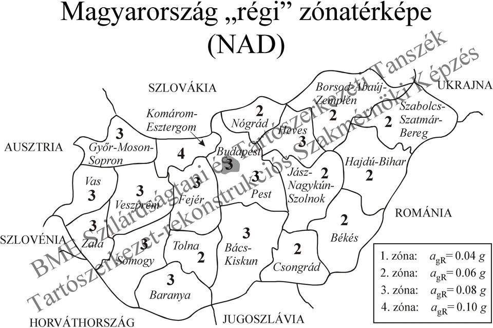 Heves 2 3 2 2 Szabolcs- Szatmár- Bereg Borsod-Abaúj- Zemplén Csongrád JUGOSZLÁVIA 2 Békés 2 2 Hajdú-Bihar Komárom-