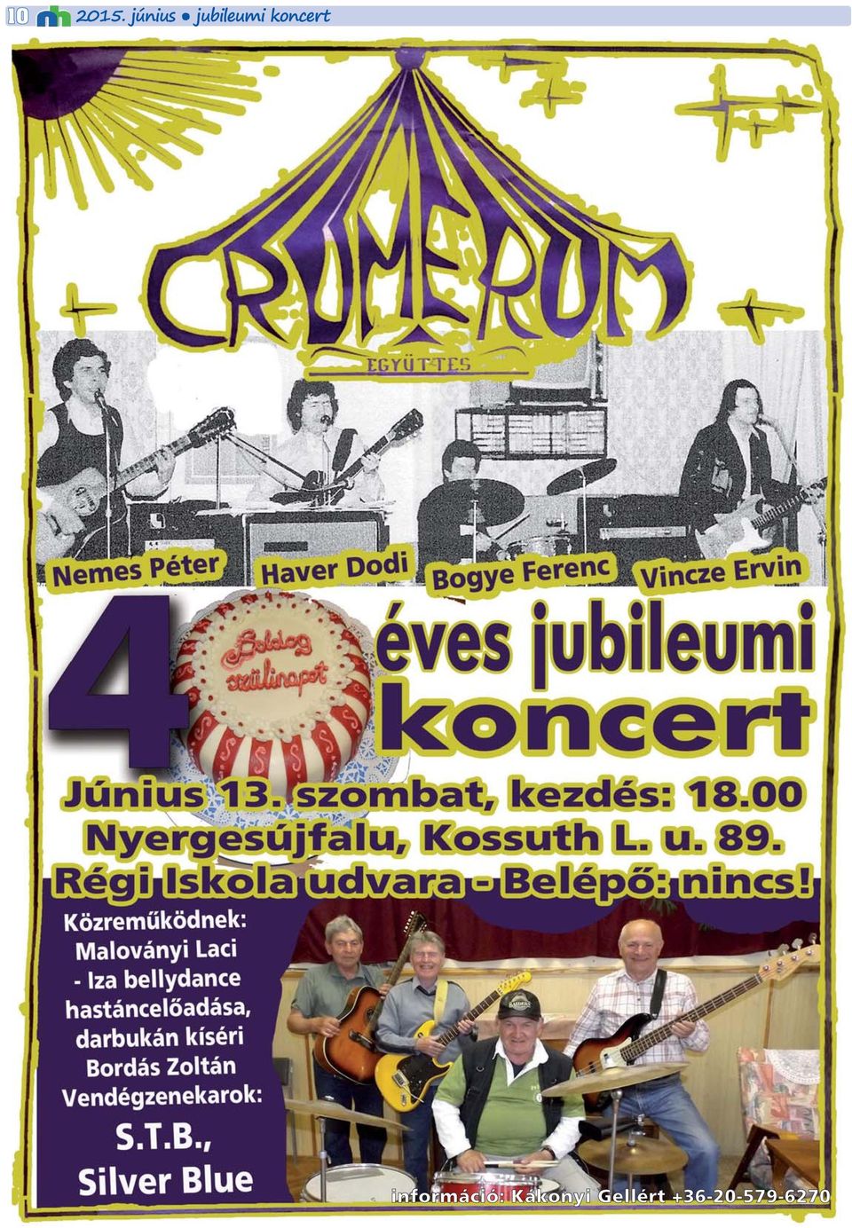 koncert információ: