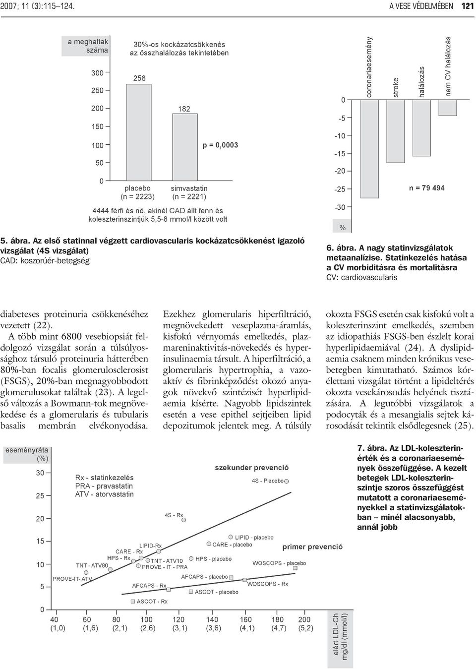 A több mint 6800 vesebiopsiát feldolgozó vizsgálat során a túlsúlyossághoz társuló proteinuria hátterében 80%-ban focalis glomerulosclerosist (FSGS), 20%-ban megnagyobbodott glomerulusokat találtak