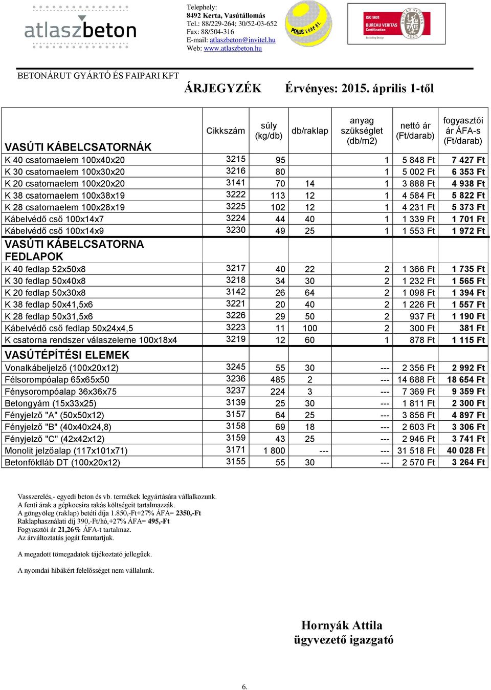 339 Ft 1 701 Ft Kábelvédő cső 100x14x9 3230 49 25 1 1 553 Ft 1 972 Ft VASÚTI KÁBELCSATORNA FEDLAPOK K 40 fedlap 52x50x8 3217 40 22 2 1 366 Ft 1 735 Ft K 30 fedlap 50x40x8 3218 34 30 2 1 232 Ft 1 565