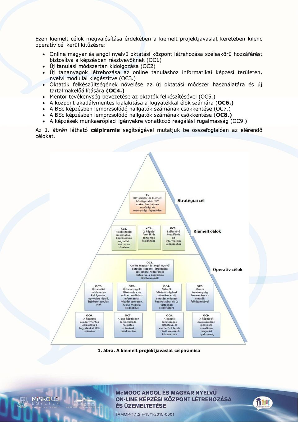 ) Oktatók felkészültségének növelése az új oktatási módszer használatára és új tartalmakelőállítására (OC4.) Mentor tevékenység bevezetése az oktatók felkészítésével (OC5.