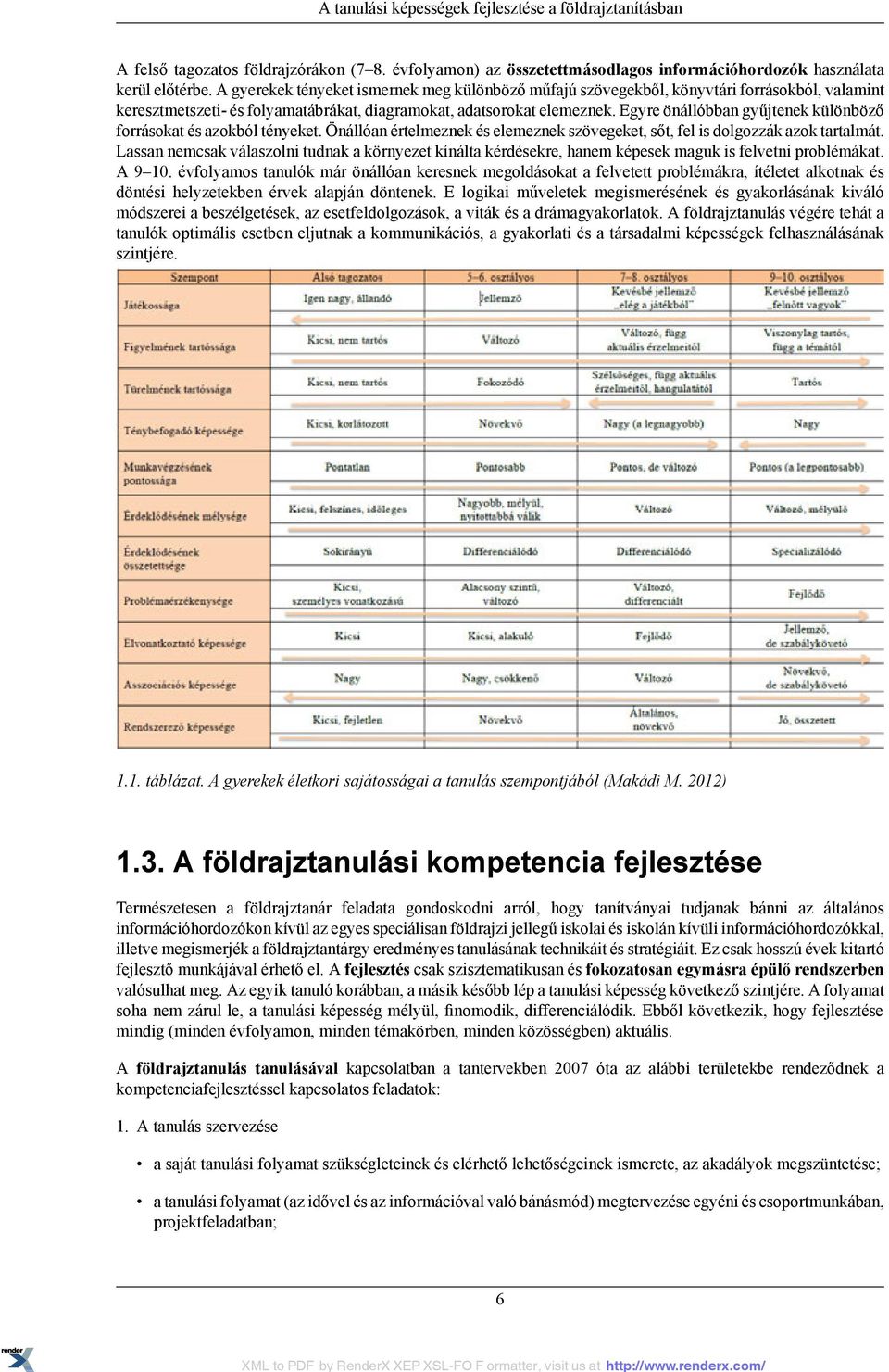 Egyre önállóbban gyűjtenek különböző forrásokat és azokból tényeket. Önállóan értelmeznek és elemeznek szövegeket, sőt, fel is dolgozzák azok tartalmát.