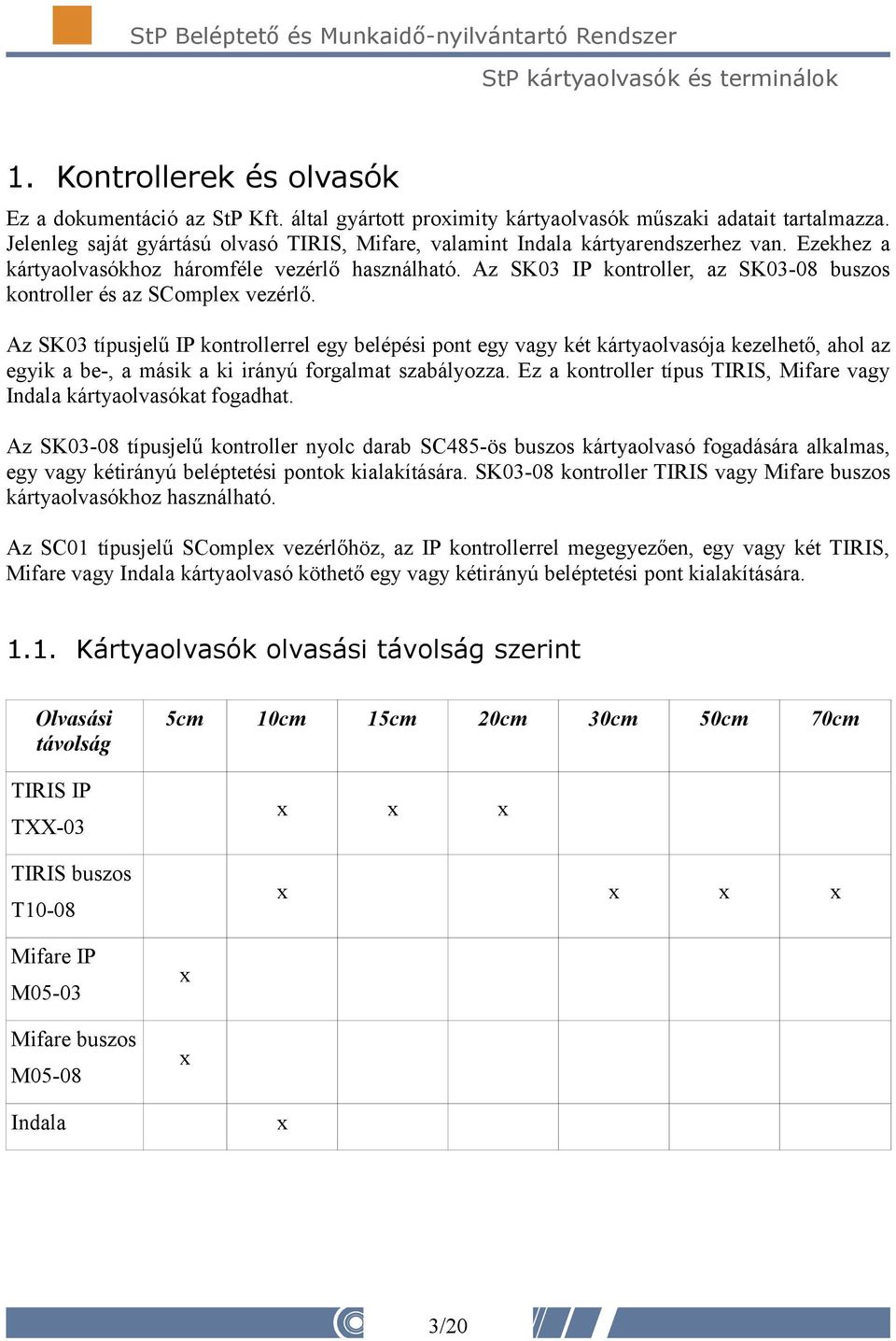 Az SK03 IP kontroller, az SK03-08 buszos kontroller és az SComplex vezérlő.