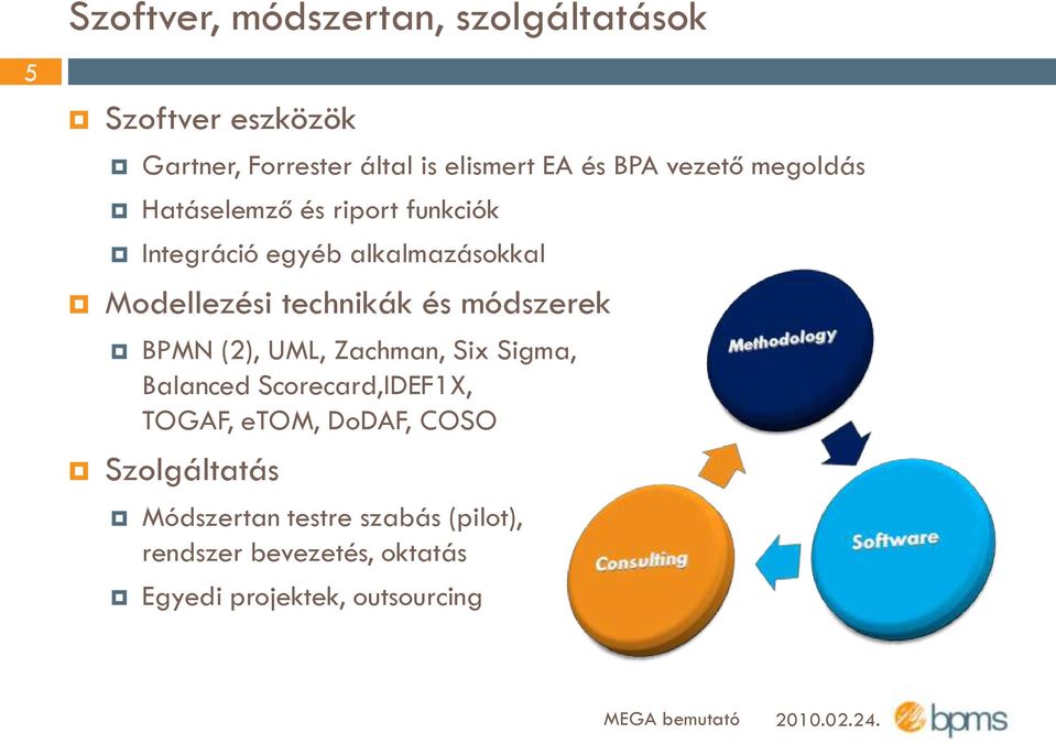 technikák és módszerek BPMN (2), UML, Zachman, Six Sigma, Balanced Scorecard,IDEF1X, TOGAF, etom,