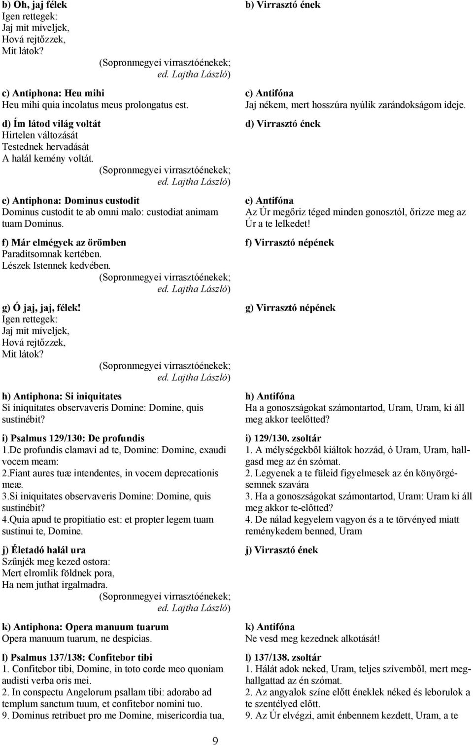 d) Ím látod világ voltát d) Virrasztó ének Hirtelen változását Testednek hervadását A halál kemény voltát. (Sopronmegyei virrasztóénekek; ed.