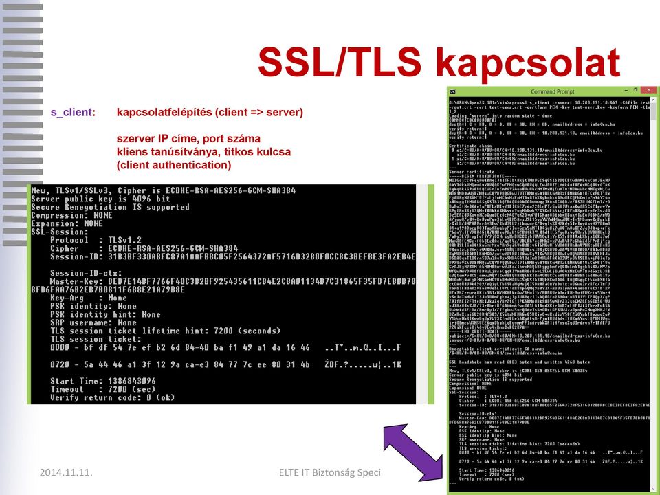 kliens tanúsítványa, titkos kulcsa (client