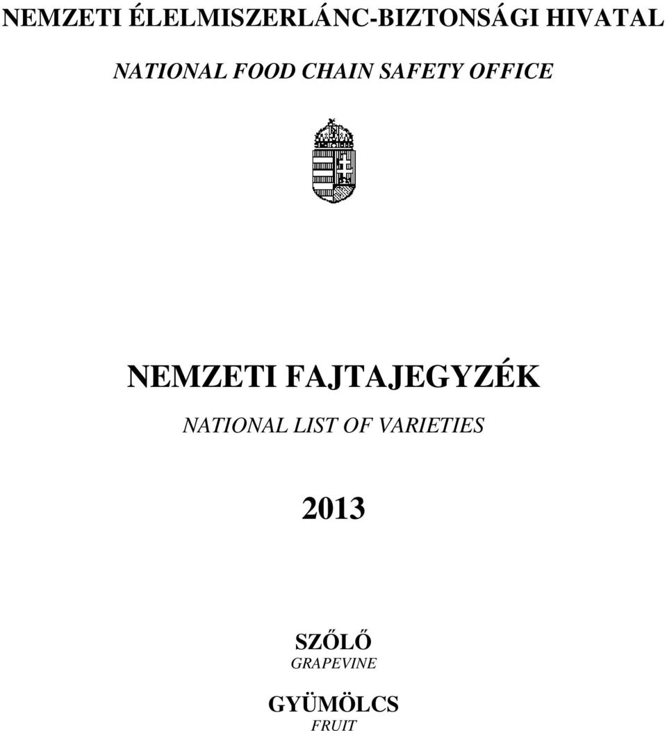 OFFICE NEMZETI FAJTAJEGYZÉK NATIONAL