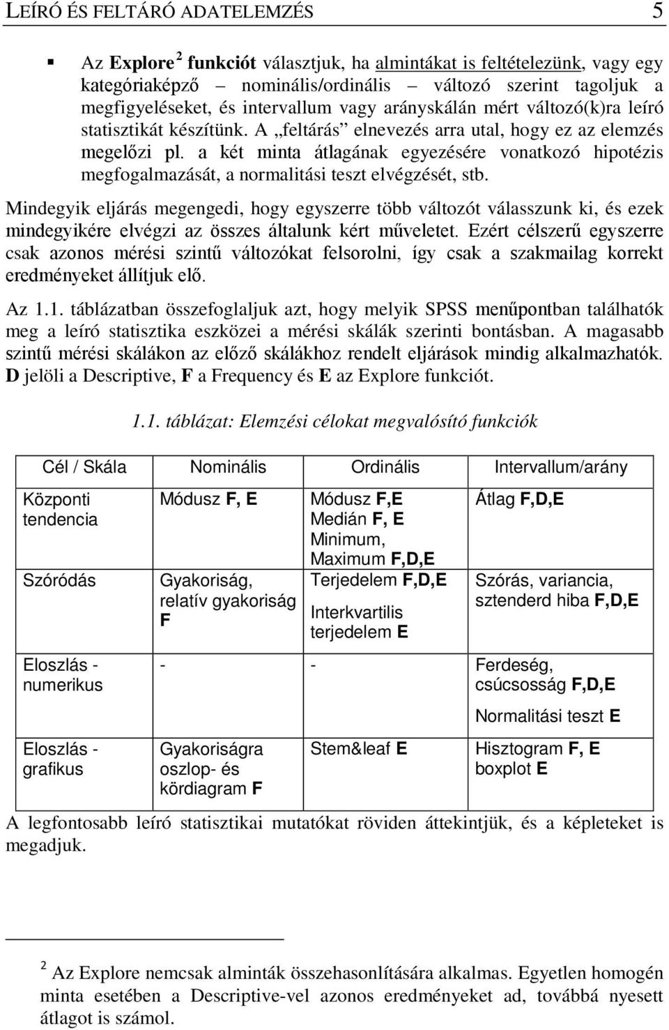 a két minta átlagának egyezésére vonatkozó hipotézis megfogalmazását, a normalitási teszt elvégzését, stb.