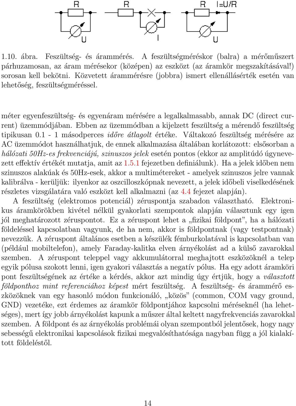 Ebben az üzemmódban a kijelzett feszültség a mérendő feszültség tipikusan 0.1-1 másodperces időre átlagolt értéke.