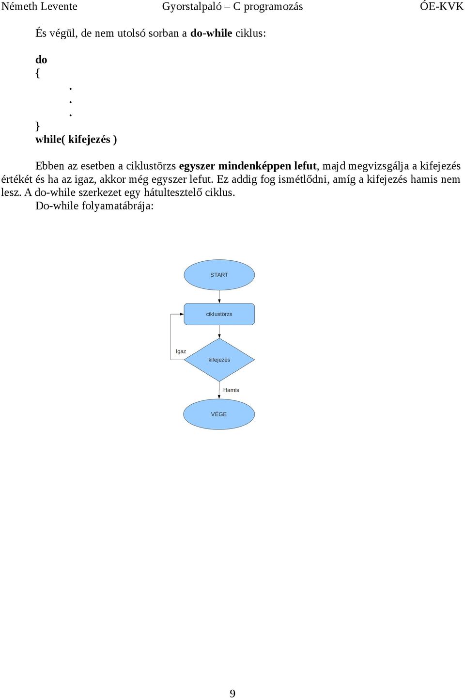 értékét és ha az igaz, akkor még egyszer lefut Ez addig fog ismétlődni, amíg a