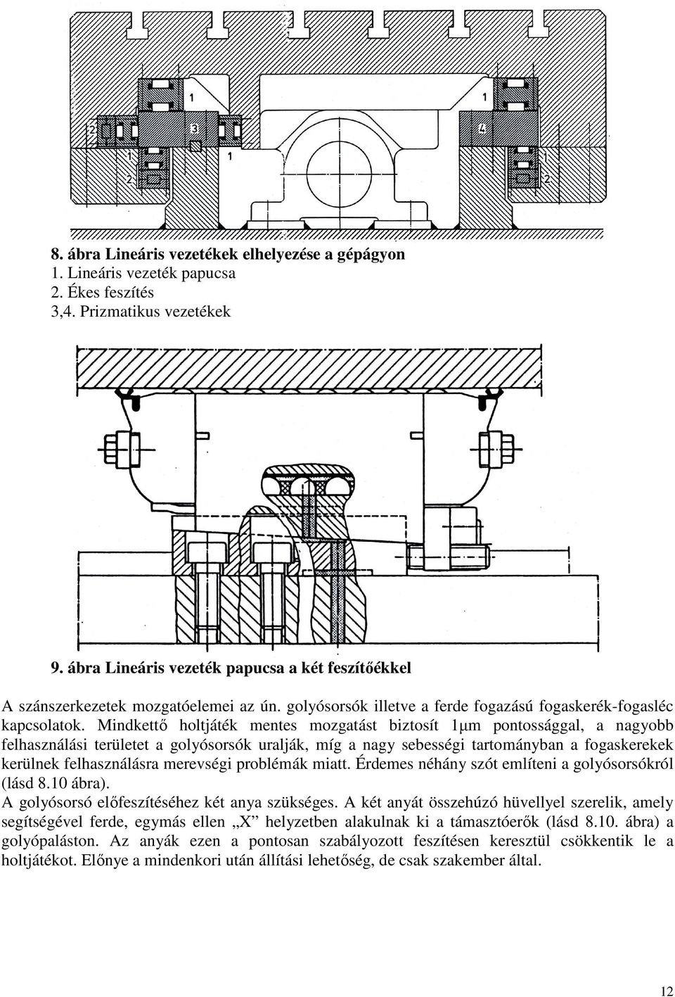 Mindkettı holtjáték mentes mozgatást biztosít 1µm pontossággal, a nagyobb felhasználási területet a golyósorsók uralják, míg a nagy sebességi tartományban a fogaskerekek kerülnek felhasználásra