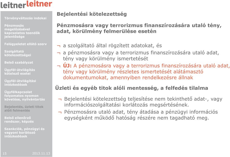 ismertetését alátámasztó dokumentumokat, amennyiben rendelkezésre állnak Üzleti és egyéb titok alóli mentesség, a felfedés tilalma Bejelentési kötelezettség teljesítése nem