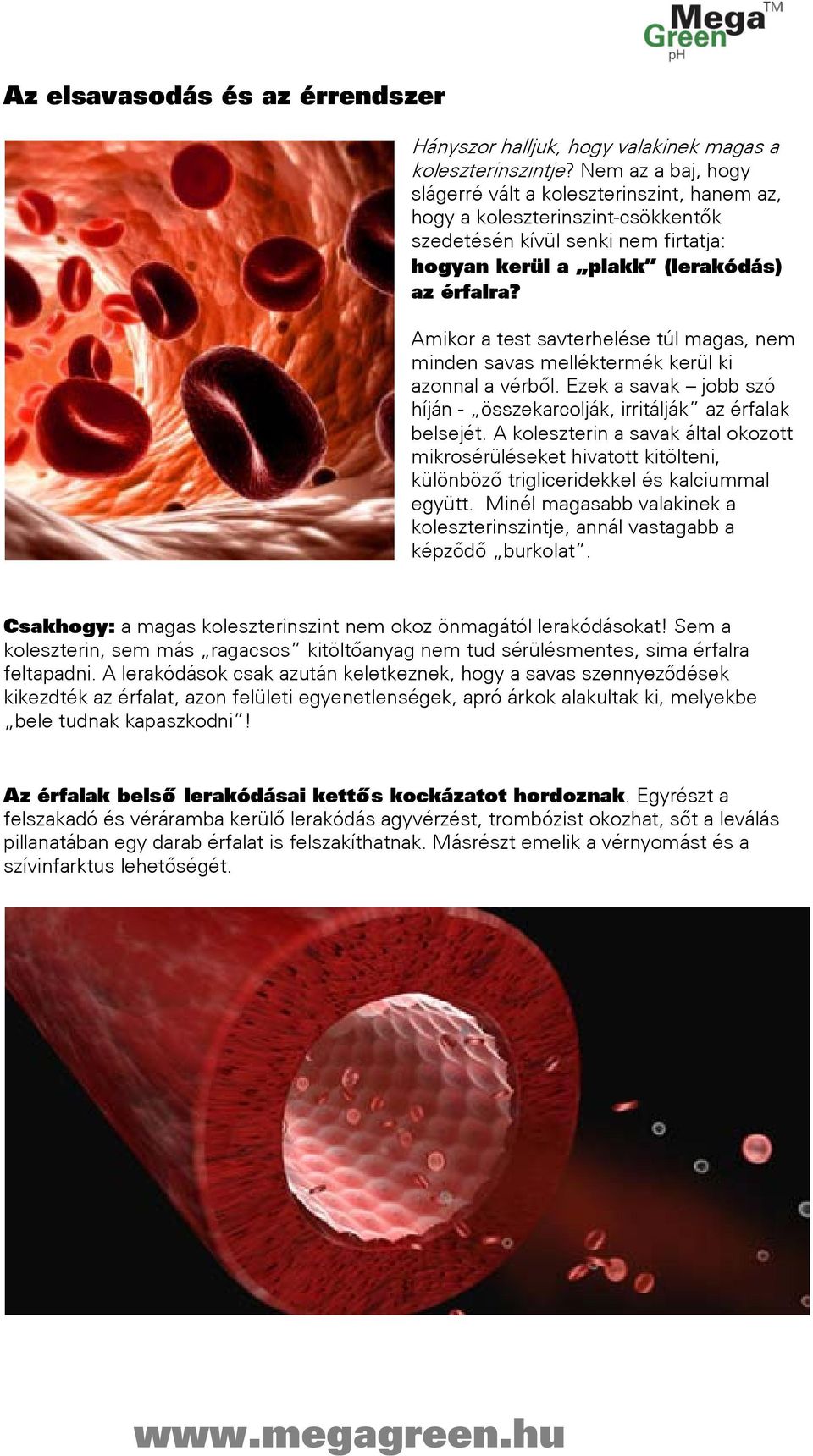 Amikor a test savterhelése túl magas, nem minden savas melléktermék kerül ki azonnal a vérből. Ezek a savak jobb szó híján - összekarcolják, irritálják az érfalak belsejét.