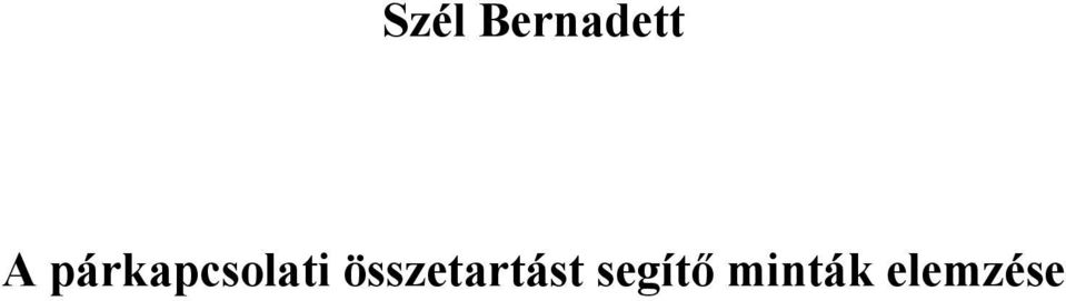 összetartást