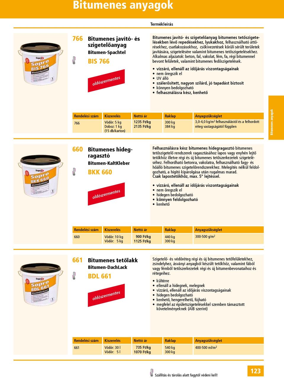 Alkalmas aljazatok: beton, fal, vakolat, fém, fa, régi bitumennel bevont felületek, valamint bitumenes fedőszigetelések.