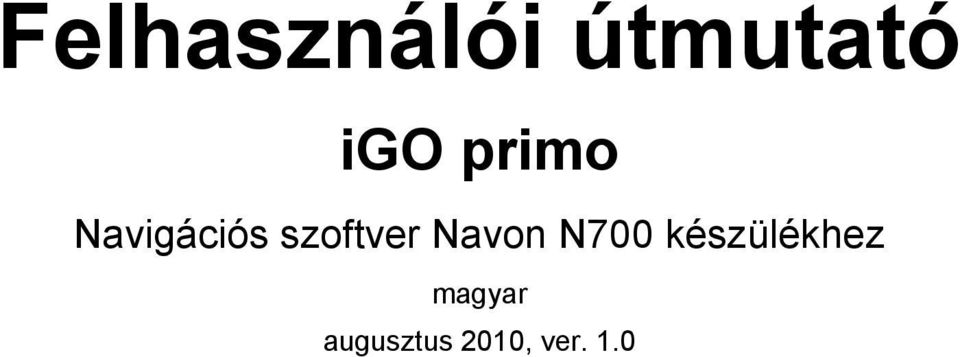 Navon N700 készülékhez