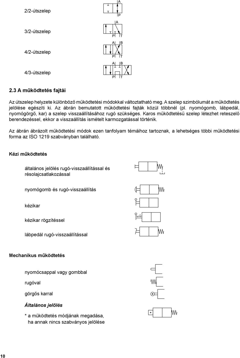 Karos működtetésű szelep létezhet reteszelő berendezéssel, ekkor a visszaállítás ismételt karmozgatással történik.