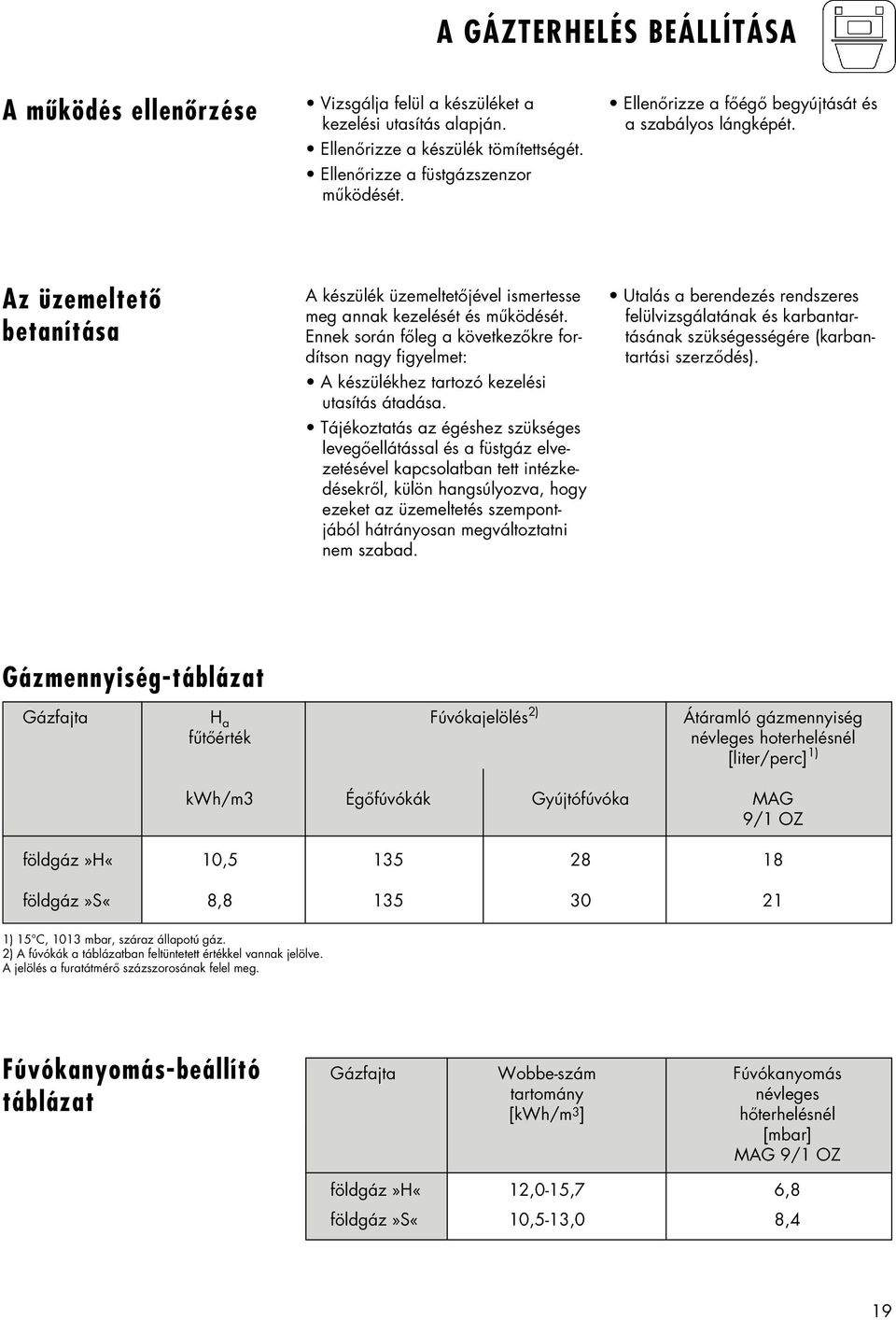 Ennek során főleg a következőkre fordítson nagy figyelmet: A készülékhez tartozó kezelési utasítás átadása.