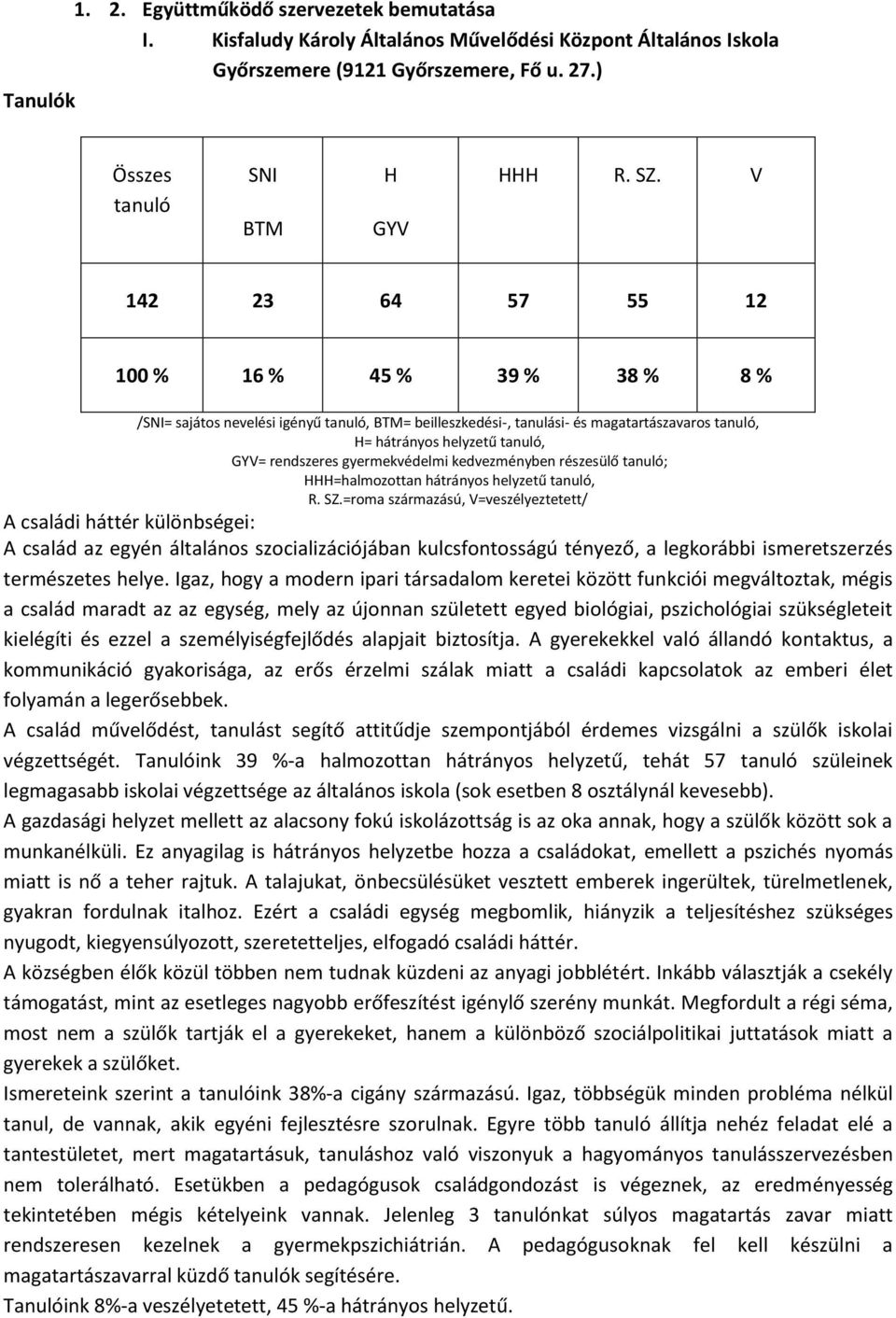 gyermekvédelmi kedvezményben részesülő tanuló; HHH=halmozottan hátrányos helyzetű tanuló, R. SZ.