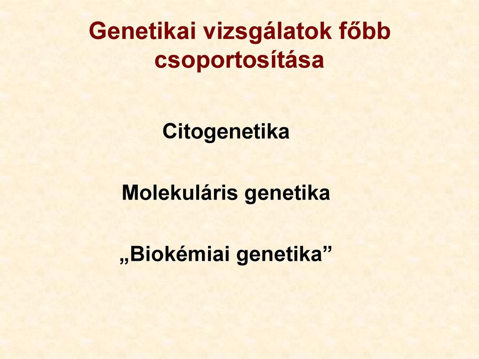 Citogenetika