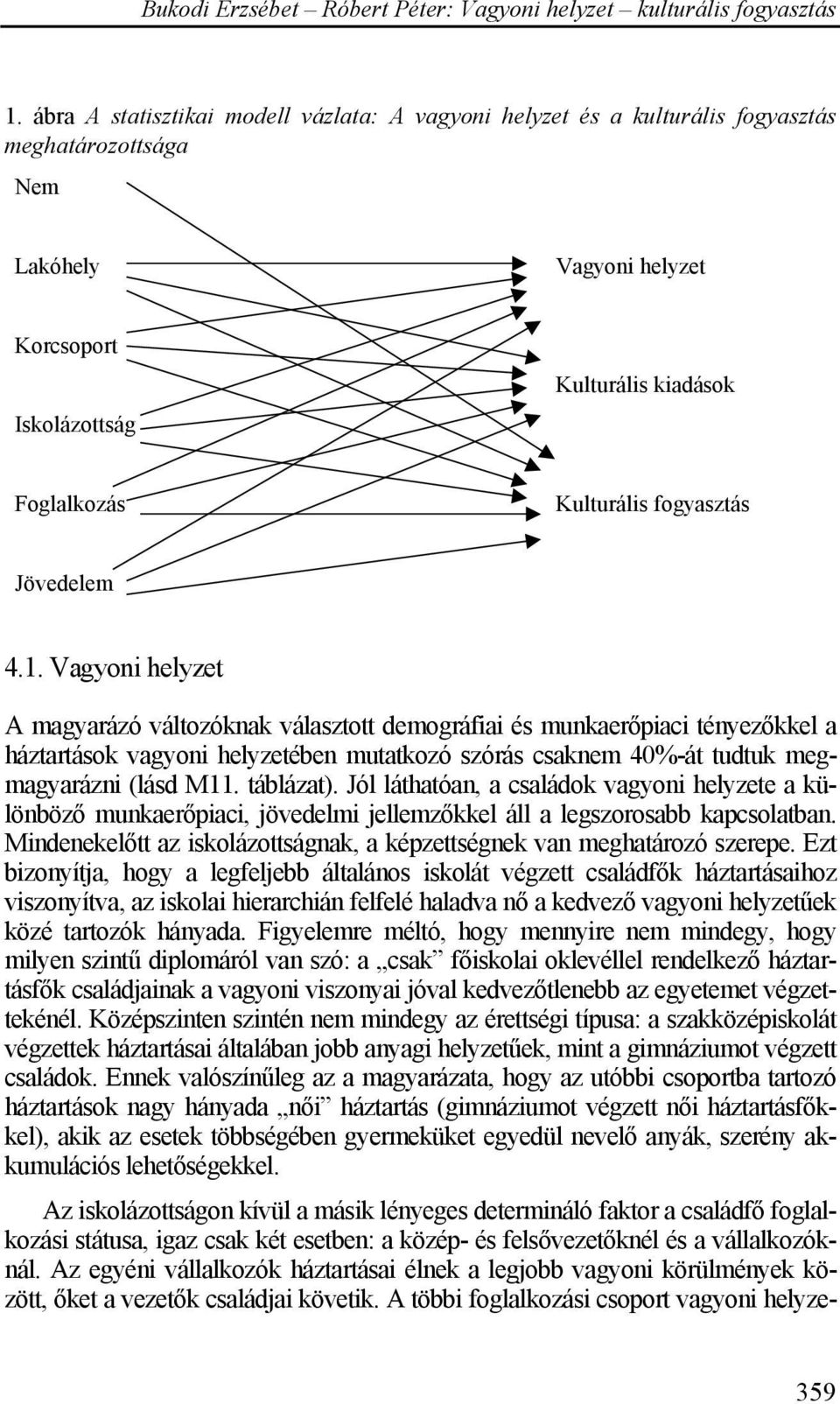 Vagyoni helyzet A magyarázó változóknak választott demográfiai és munkaerőpiaci tényezőkkel a háztartások vagyoni helyzetében mutatkozó szórás csaknem 40%-át tudtuk megmagyarázni (lásd M11. táblázat).