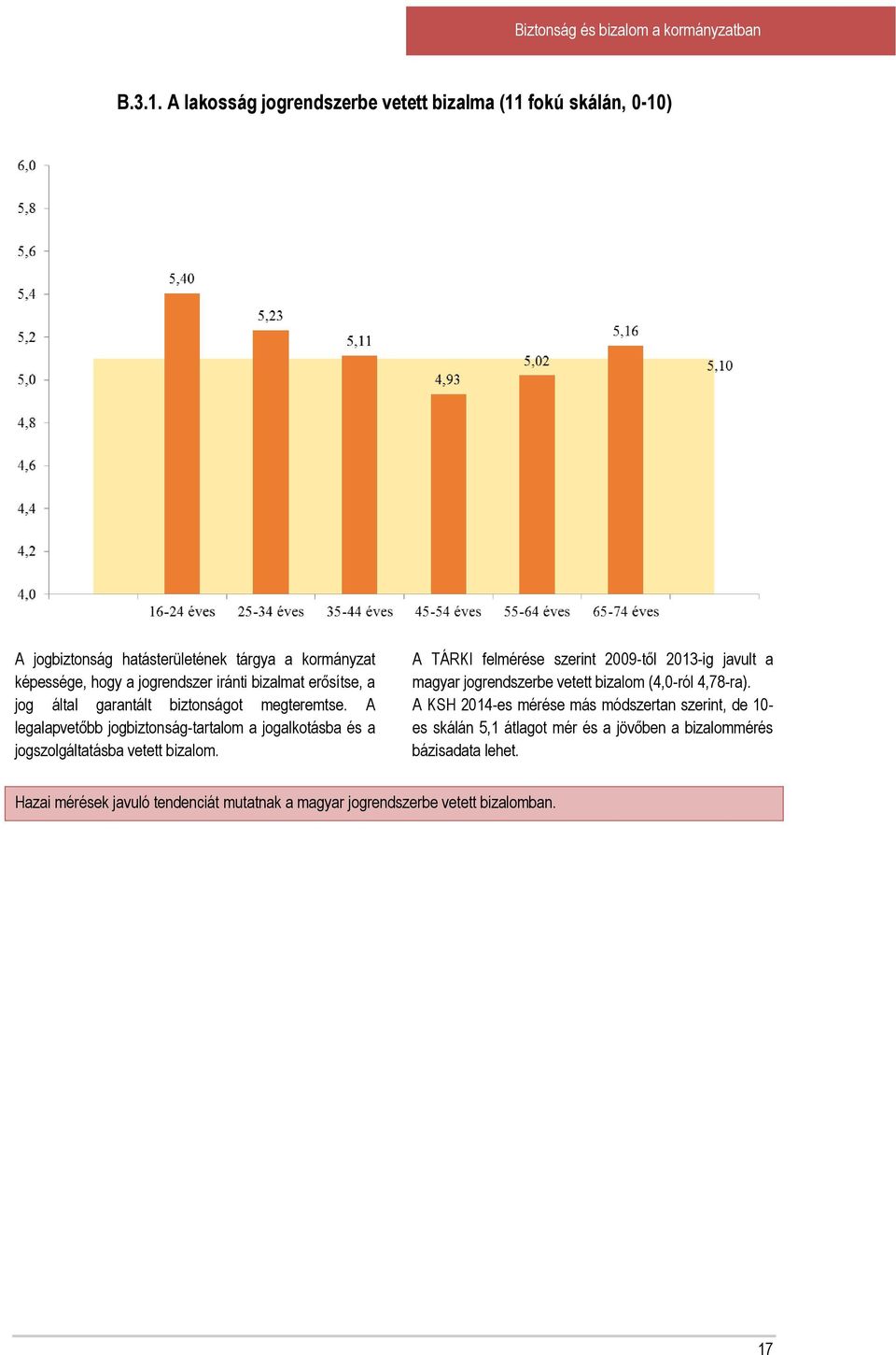 erősítse, a jog által garantált biztonságot megteremtse. A legalapvetőbb jogbiztonság-tartalom a jogalkotásba és a jogszolgáltatásba vetett bizalom.