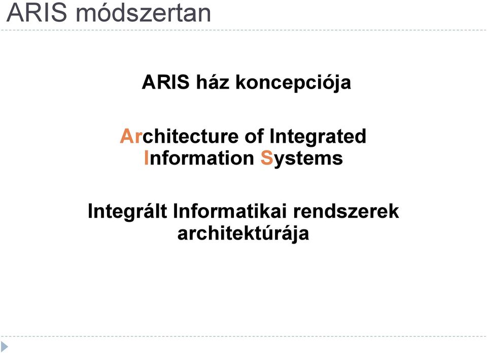 Integrated Information Systems