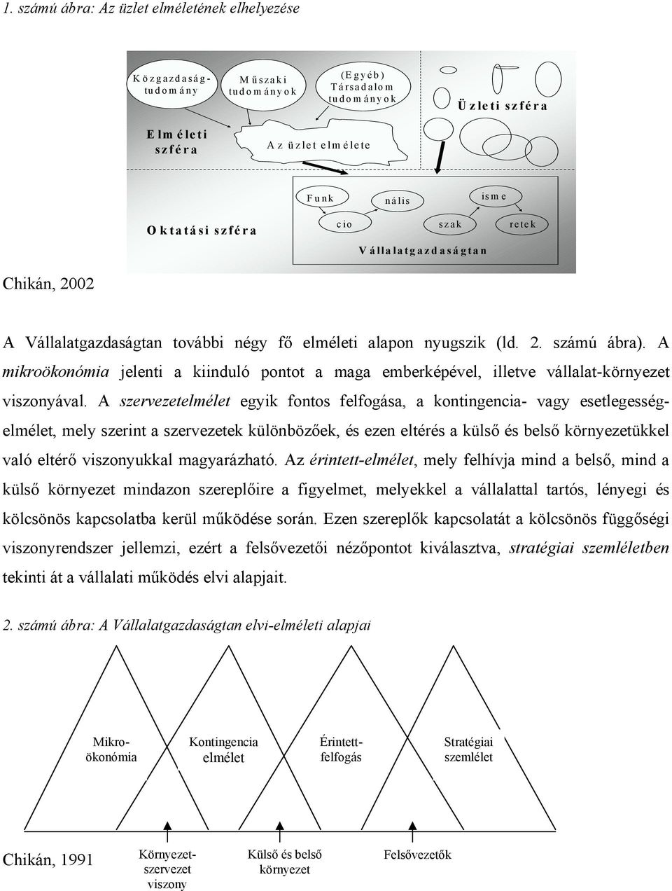 A mikroökonómia jelenti a kiinduló pontot a maga emberképével, illetve vállalat-környezet viszonyával.