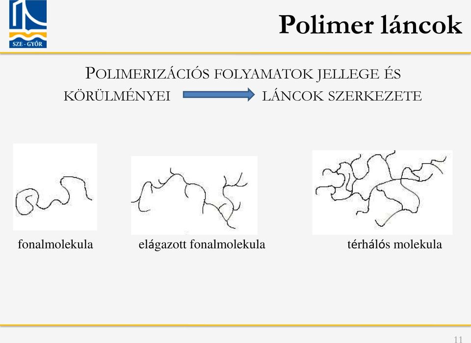 LÁNCOK SZERKEZETE fonalmolekula