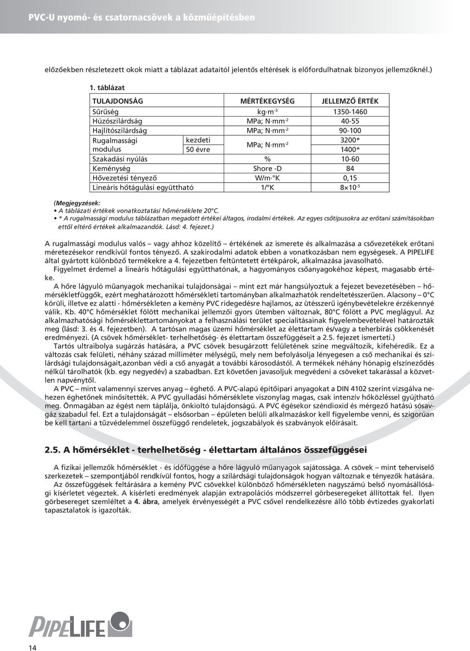 -2 1400* Szakadási nyúlás % 10-60 Keménység Shore -D 84 Hővezetési tényező W/m K 0,15 Lineáris hőtágulási együttható 1/ K 8 10-5 (Megjegyzések: A táblázati értékek vonatkoztatási hőmérséklete 20 C.