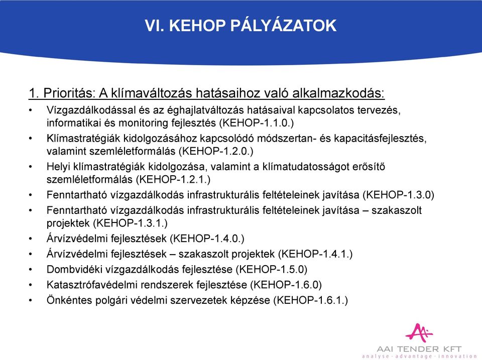 ) Klímastratégiák kidolgozásához kapcsolódó módszertan- és kapacitásfejlesztés, valamint szemléletformálás (KEHOP-1.2.0.