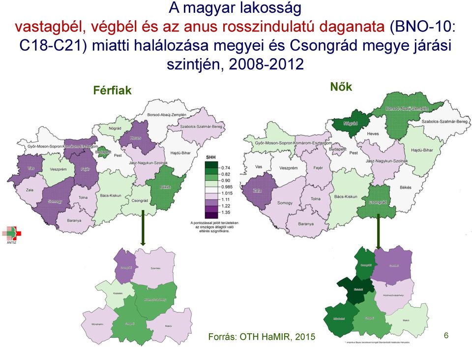 halálozása megyei és Csongrád megye járási