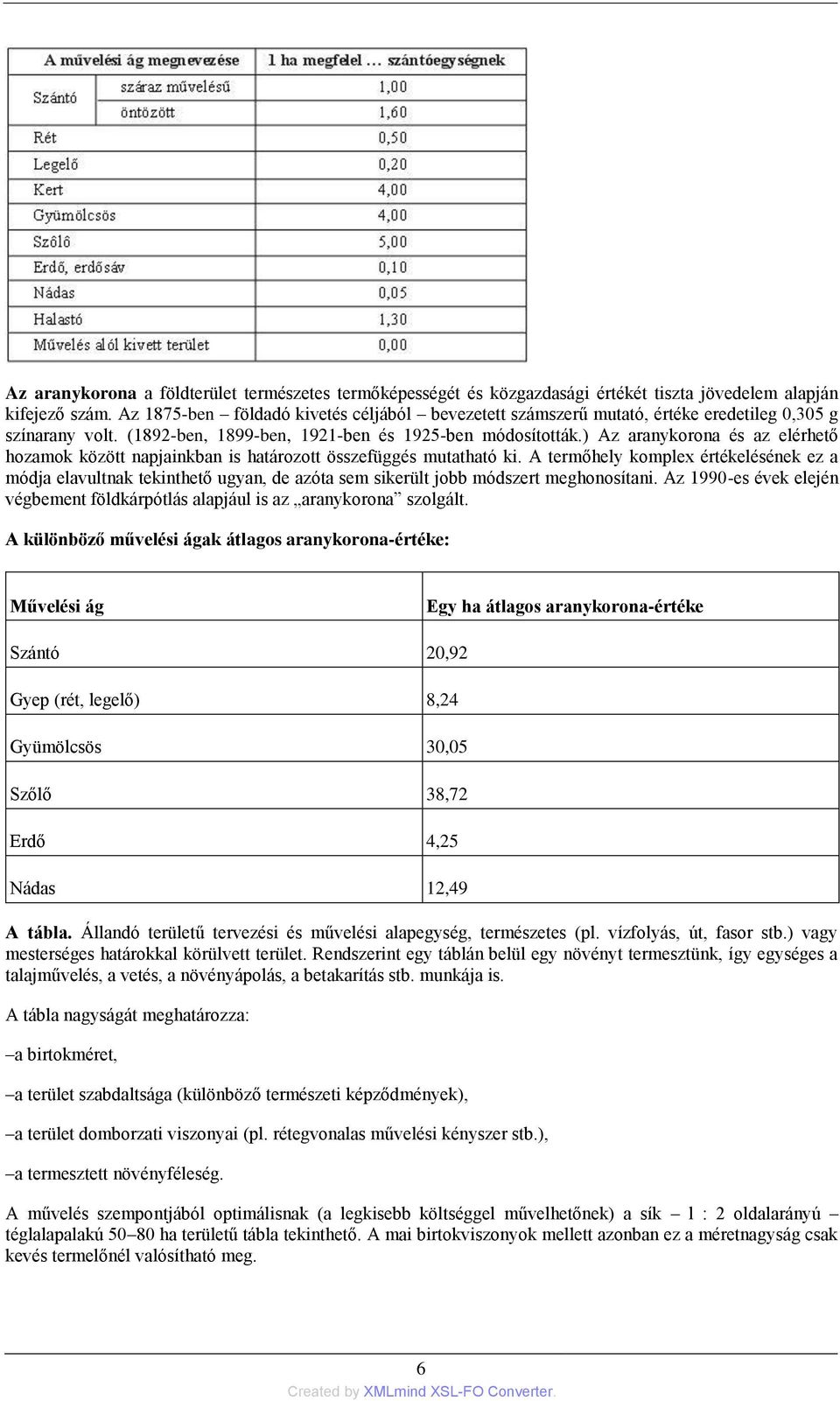 ) Az aranykorona és az elérhető hozamok között napjainkban is határozott összefüggés mutatható ki.